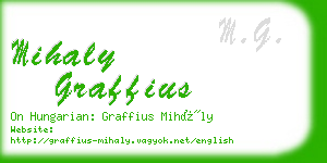 mihaly graffius business card